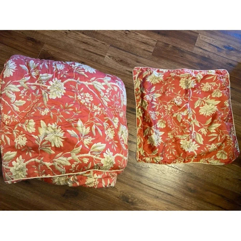 Ralph Lauren VILLA CAMELIA FLORAL Full Queen Comforter Retired EUC & 1 Sham